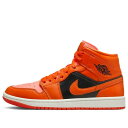 Air Jordan ジョーダン レディース スニーカー Orange/Black 【(WMNS) Air Jordan 1 Mid SE 'Rush Oran...