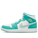 Air Jordan ジョーダン レディース スニーカー Green/White 【(WMNS) Air Jordan 1 Mid 'Marine Green'...