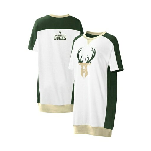 カールバンクス レディース ワンピース トップス Women's White Milwaukee Bucks Free Throw T-shirt Dress White カールバンクス レディース ワンピース トップス Women's White Milwaukee Bucks Free Throw T-shirt Dress White