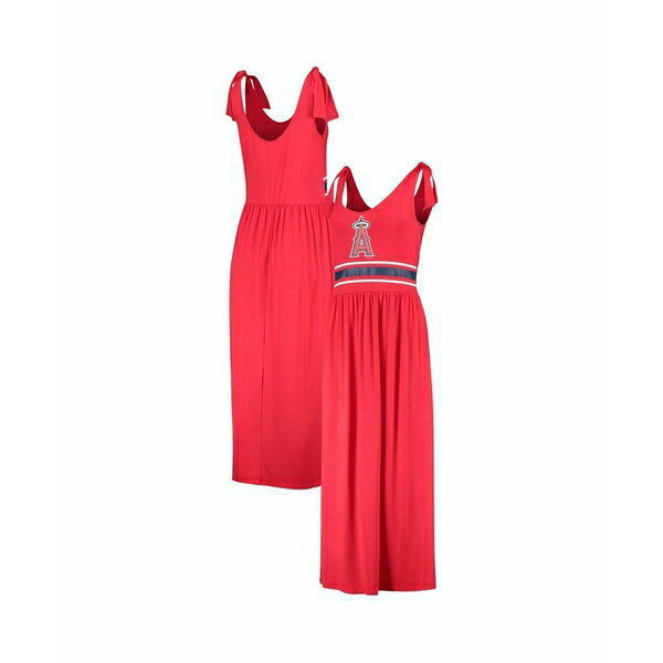 カールバンクス レディース ワンピース トップス Women's Red Los Angeles Angels Game Over Maxi Dress Red