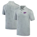 【送料無料】 トッミーバハマ メンズ ポロシャツ トップス Kansas State Wildcats Tommy Bahama Sport Palm Coast Palmera IslandZone Polo Gray