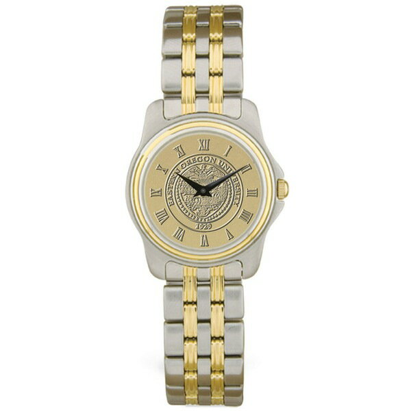 ジャーディン レディース 腕時計 アクセサリー Eastern Oregon Mountaineers Women's TwoTone Medallion Wristwatch Gold