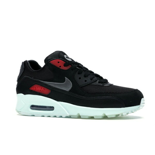 Nike ナイキ メンズ スニーカー 【Nike Air Max 90 Vinyl】 サイズ US_8.5(26.5cm) Black/Cool Grey-Teal Tint-University Red