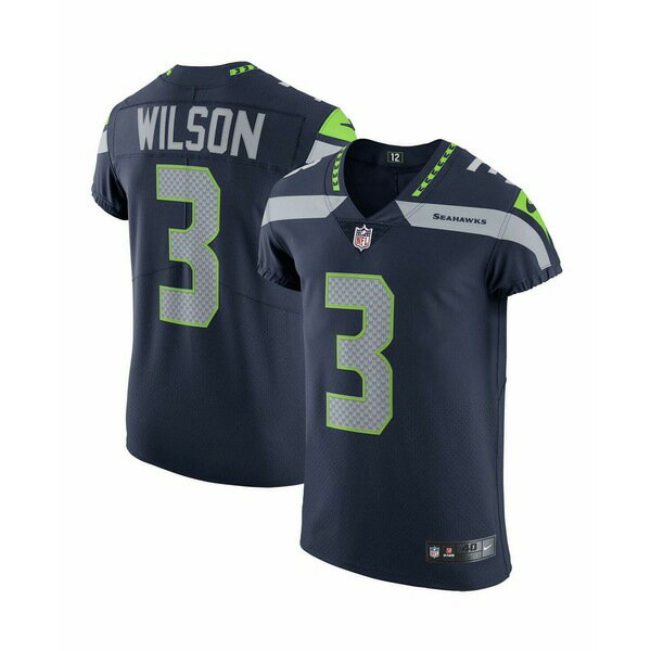 ナイキ メンズ パーカー・スウェットシャツ アウター Men's Russell Wilson College Navy Seattle Seahawks Vapor Elite Player Jersey Navy