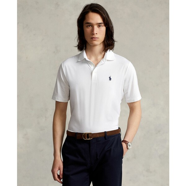 ラルフローレン メンズ シャツ トップス Men's Classic-Fit Performance Polo Shirt Ceramic White