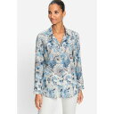 オルセン レディース カットソー トップス Women's Floral Print Shirt Lt blue