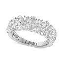 エフィー コレクション レディース リング アクセサリー EFFY Diamond Round & Baguette Cluster Ring (1-1/6 c...