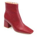 ジャーニーコレクション レディース ブーツ シューズ Women's Haylinn Block Heel Dress Booties Brick
