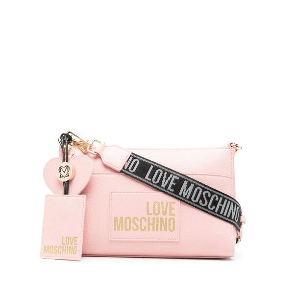 ラブ モスキーノ レディース ショルダーバッグ バッグ logo patch crossbody bag light pink