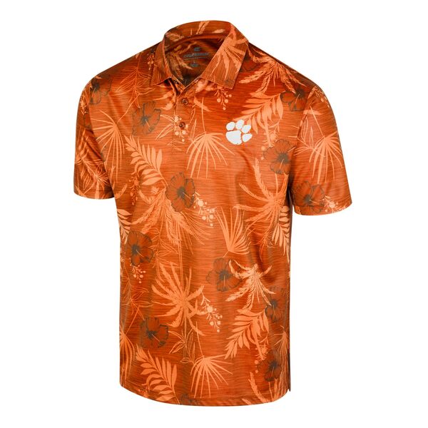 コロシアム メンズ ポロシャツ トップス Clemson Tigers Colosseum Palms Team Polo Orange