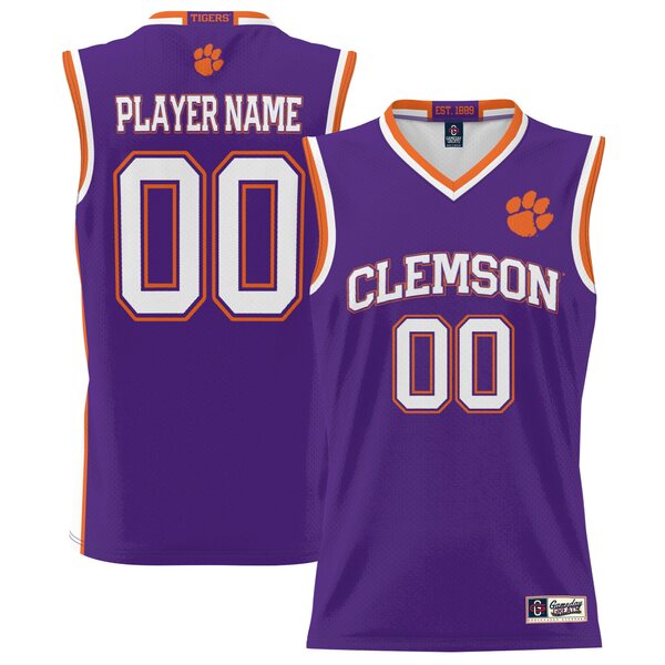 ゲームデイグレーツ メンズ ユニフォーム トップス Clemson Tigers GameDay Greats Men's NIL PickAPlayer Lightweight Basketball Jersey Purple