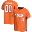 ゲームデイグレーツ メンズ ユニフォーム トップス Clemson Tigers GameDay Greats NIL PickAPlayer Lightweight Baseball Jersey Orange