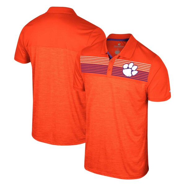 RVA Y |Vc gbvX Clemson Tigers Colosseum Big & Tall Langmore Polo Orange