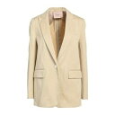 【送料無料】 ツインセット レディース ジャケット&ブルゾン アウター Blazers Beige