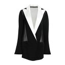 【送料無料】 バルマン レディース ジャケット&ブルゾン アウター Blazers Black