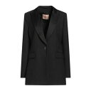 【送料無料】 ツインセット レディース ジャケット&ブルゾン アウター Blazers Black