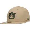 ニューエラ メンズ 帽子 アクセサリー Auburn Tigers New Era Camel & Rifle 59FIFTY Fitted Hat Tan