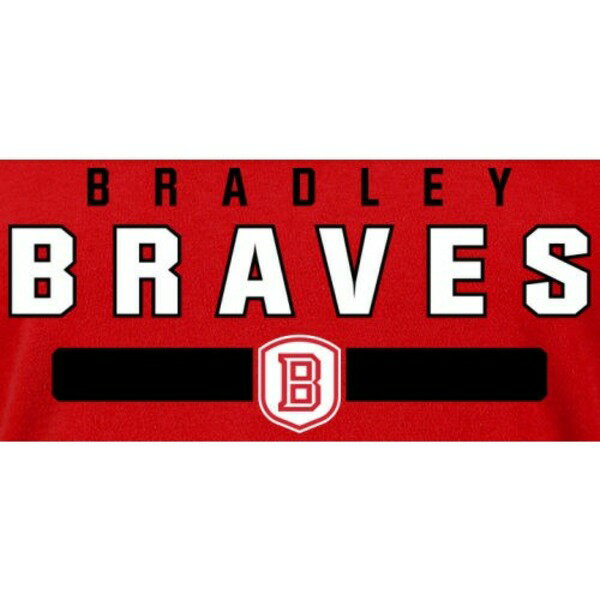 եʥƥ ǥ T ȥåץ Bradley Braves Women's Team Strong TShirt Red