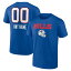 եʥƥ  T ȥåץ Buffalo Bills Fanatics Branded Personalized Name &Number Team Wordmark TShirt Royal