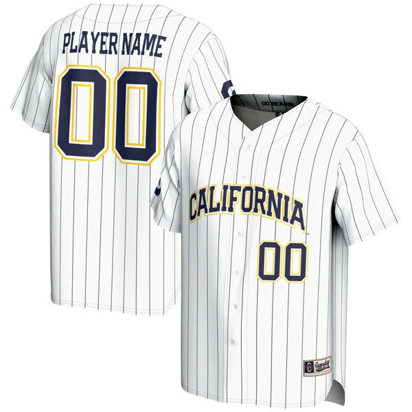 ゲームデイグレーツ メンズ ユニフォーム トップス Cal Bears GameDay Greats NIL PickAPlayer Lightweight Baseball Jersey White