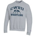 `sI Y p[J[EXEFbgVc AE^[ Case Western Reserve Spartans Champion Wrestling Icon Powerblend Pullover Sweatshirt Heather Gray