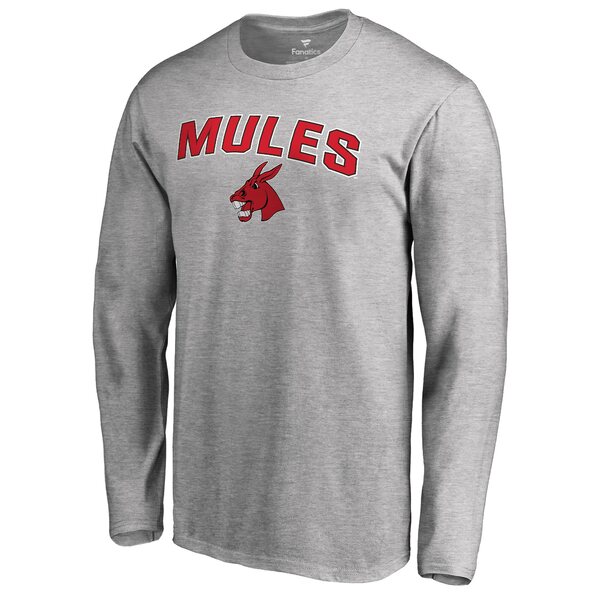 եʥƥ  T ȥåץ Central Missouri Mules Proud Mascot Long Sleeve TShirt Ash