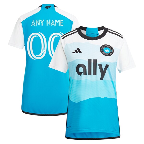 AfB_X fB[X jtH[ gbvX Charlotte FC adidas Women's 2024 The Carolina Kit: Explore Custom Replica Jersey Blue