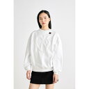 ダナ キャラン ニューヨーク レディース パーカー・スウェットシャツ アウター CREW NECK - Sweatshirt - white