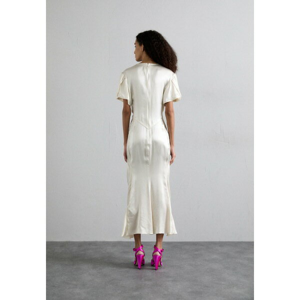 ヴィクトリア ベッカム レディース ワンピース トップス GATHERED V NECK MIDI DRESS - Cocktail dress / Party dress - ivory 3