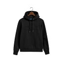 ガント メンズ パーカー・スウェットシャツ アウター TONAL ARCHIVE SHIELD - Hoodie - black(4)