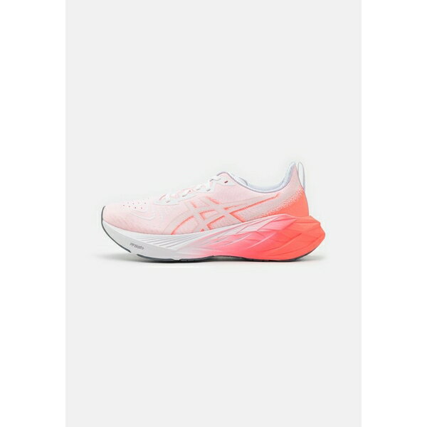 アシックス メンズ バスケットボール スポーツ NOVABLAST 4 - Competition running shoes - white/sunrise red