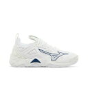 Mizuno ミズノ レディース スニーカー 【Wmns Wave Momentum 3 'White Navy'】 サイズ US_9(26.0cm) White(4)
