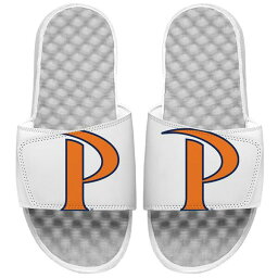 アイスライド メンズ サンダル シューズ Pepperdine Waves ISlide Blown Up Logo Slide Sandals White