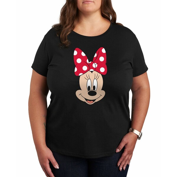 ハイブリッド アパレル レディース カットソー トップス Trendy Plus Size Minnie Mouse Graphic T-shi..