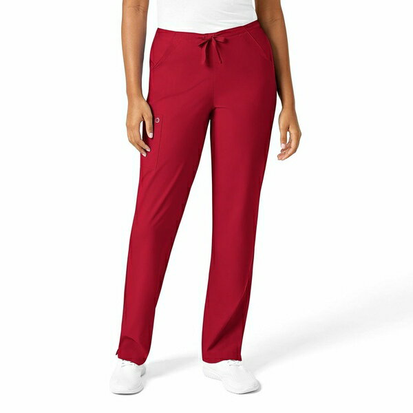 ウィンク レディース カジュアルパンツ ボトムス Plus Size W123 Drawstring Scrub Pant Red