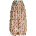 エトロ レディース スカート ボトムス Silk Crepon Midi Skirt Multicolore