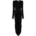 アレクサンドル・ボーティエ レディース ワンピース トップス Black Gathered Maxi Dress Nero