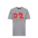 ディースクエアード レディース Tシャツ トップス T-shirt Dsquared2 "d2" In Cotone Grigio