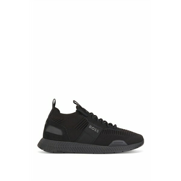 ̵ ܥ  ˥ ݡ Titanium Runn Knit Trainers Black 001