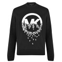 【送料無料】 マイケルコース メンズ ニット&セーター アウター Drip Logo Sweatshirt Black 001