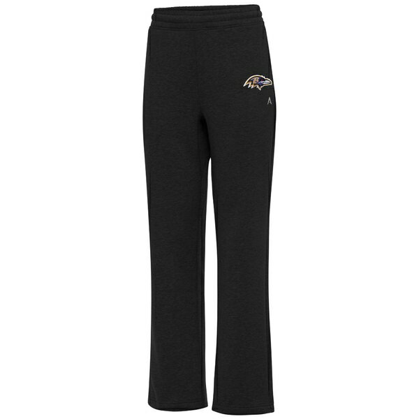 アンティグア レディース カジュアルパンツ ボトムス Baltimore Ravens Antigua Women's Victory Sweatpants Black 1