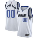 ナイキ メンズ ユニフォーム トップス Dallas Mavericks Nike Custom Swingman Jersey White Association Edition