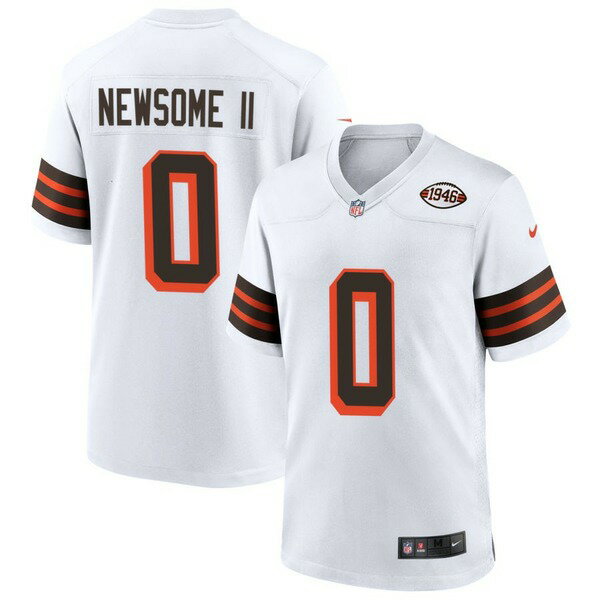 ʥ  ˥ե ȥåץ Cleveland Browns Nike 1946 Collection Alternate Custom Jersey White