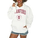 ゲームデイ レディース パーカー・スウェットシャツ アウター Stanford Cardinal Gameday Couture Women's Good Catch Premium Fleece Pullover Hoodie White