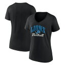 t@ieBNX fB[X TVc gbvX Detroit Lions Fanatics Branded Women's Victory Script VNeck TShirt Black