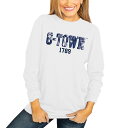 ゲームデイ レディース Tシャツ トップス Georgetown Hoyas Women 039 s No Time to Tie Dye Long Sleeve TShirt White