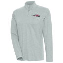 アンティグア レディース ジャケット＆ブルゾン アウター Joe Gibbs Racing Antigua Women's Confront QuarterZip Pullover Top Heather Gray