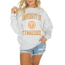 ゲームデイ レディース パーカー・スウェットシャツ アウター Tennessee Volunteers Gameday Couture Women's Good Vibes Premium Fleece Drop Shoulder Pullover Sweatshirt Steel