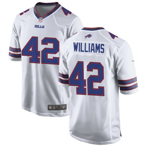 ʥ  ˥ե ȥåץ Buffalo Bills Nike Custom Game Jersey White