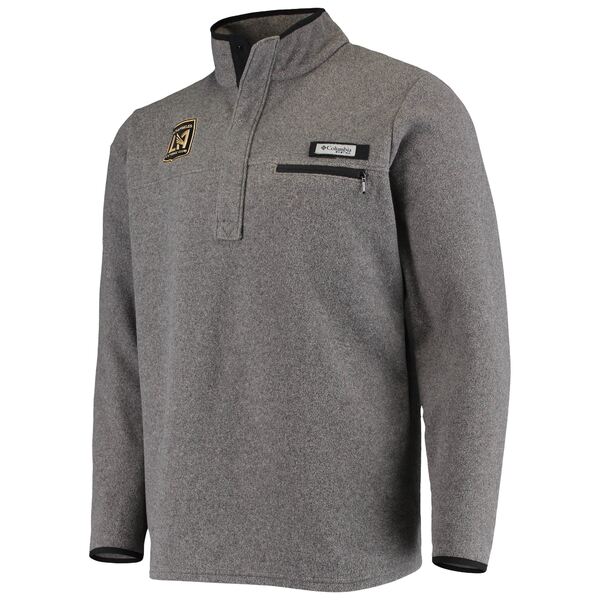 コロンビア メンズ ジャケット＆ブルゾン アウター LAFC Columbia Harbor Side Fleece 1/4Zip Sweatshirt Heathered Gray